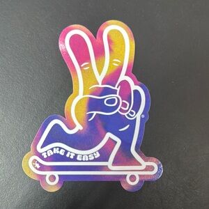 Colorful Peace Sign Sticker